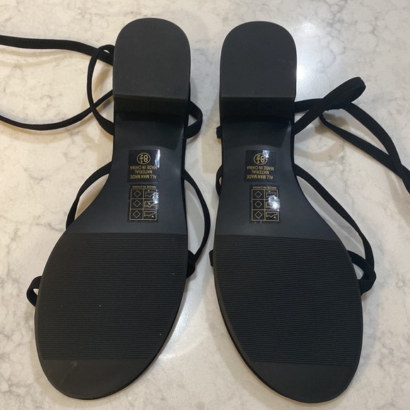 NWOB SheIn sandals with wrap around knee laces women size 8.5 sexy lit 🔥❤️🔥 - Picture 7 of 8